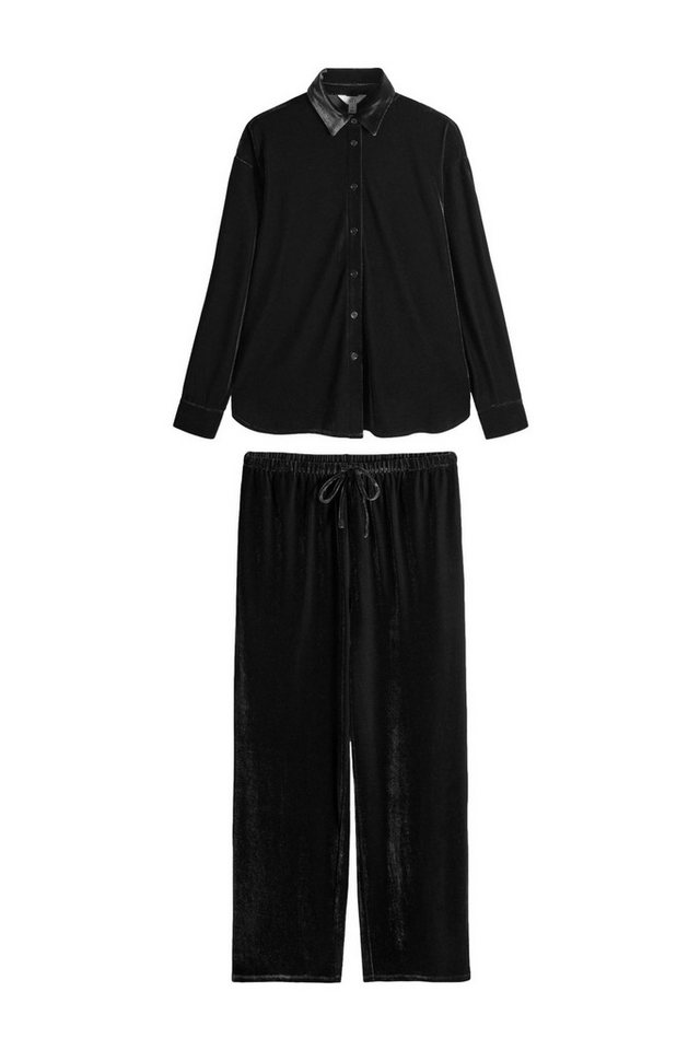The Set Hosenanzug The Set Samthemd und Hose, 2-teiliges Set (2-tlg) von The Set