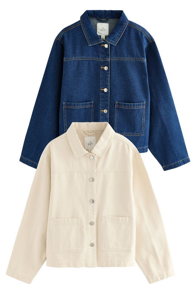 The Set Jeansjacke The Set Denim-Hemdjacken, 2er-Pack (2-St) von The Set
