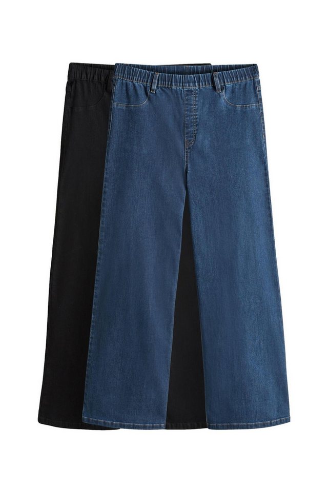 The Set Jeansjeggings The Set Denim-Jeggings mit weitem Bein, 2er-Pack (2-tlg) von The Set