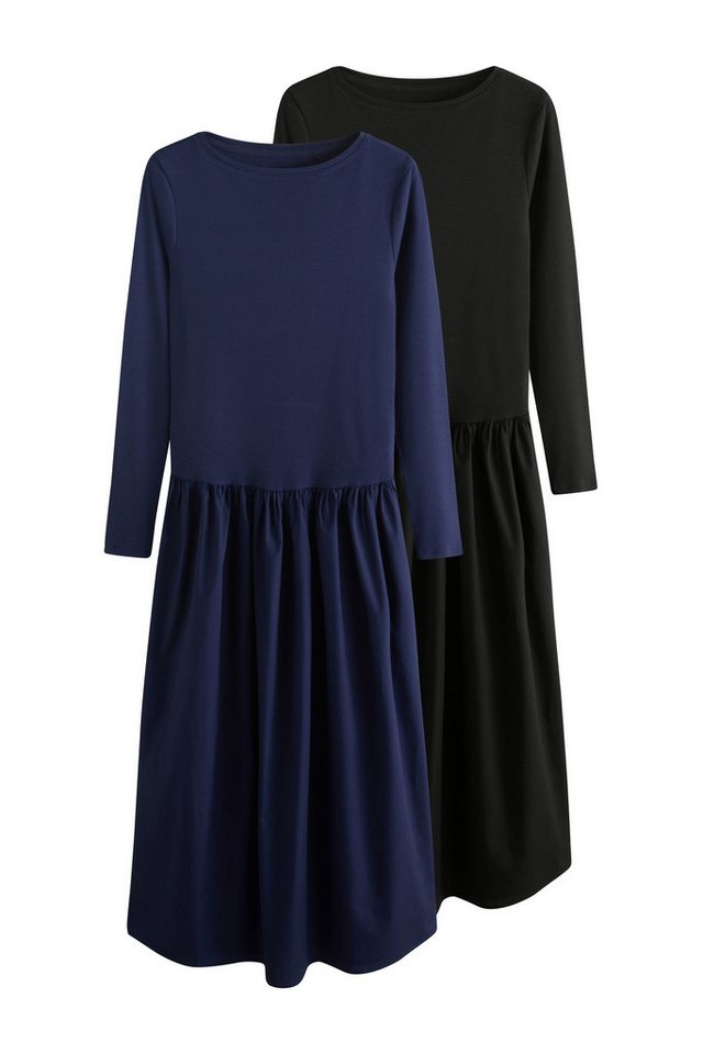 The Set Jerseykleid The Set Langarmkleider mit tiefer Taille, 2er-Pack (2-tlg) von The Set