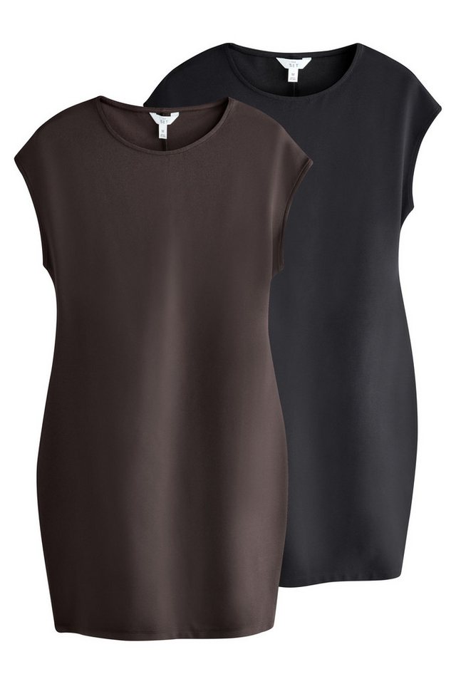 The Set Jerseykleid The Set ärmelloses Ponte-Kleid, 2er-Pack (2-tlg) von The Set