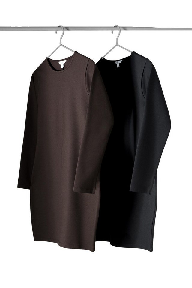 The Set Jerseykleid The Set langärmeliges Ponte-Kleid, 2er-Pack (2-tlg) von The Set