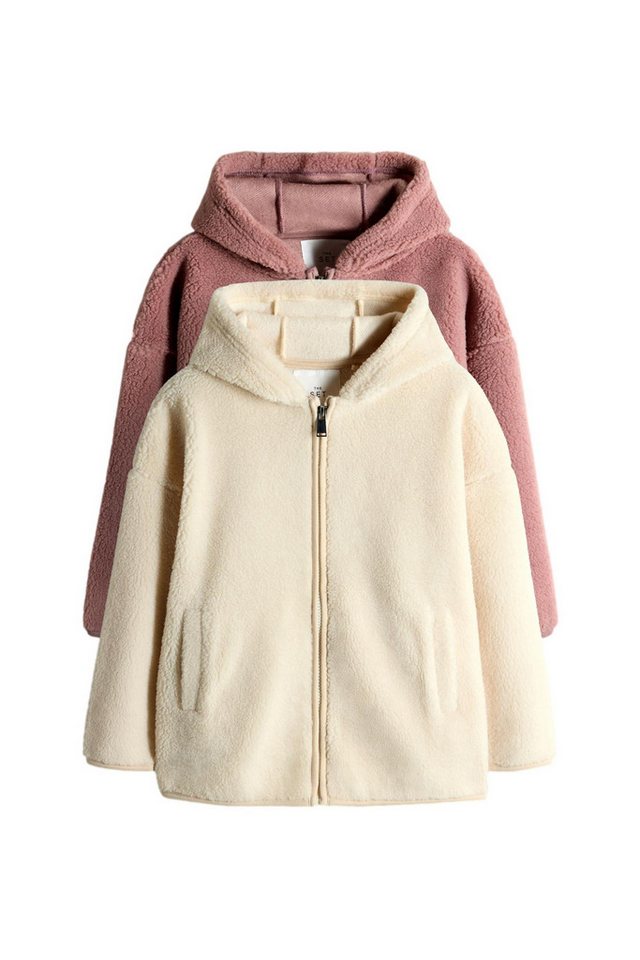 The Set Kapuzenfleecejacke The Set RV-Kapuzenjacke aus Borgfleece, 2er-Pack (2-St) von The Set
