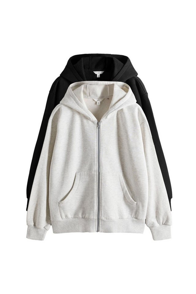 The Set Kapuzenpullover The Set Kapuzenjacken mit Reißverschluss, 2er-Pack (2-tlg) von The Set