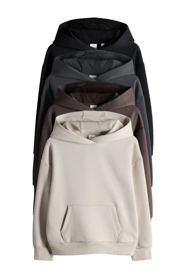 The Set Kapuzenpullover The Set Relaxed Fit Hoodies, 4er-Pack (4-tlg) von The Set