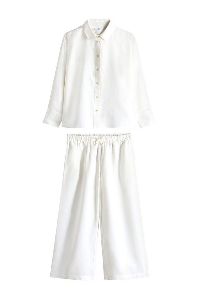 The Set Langarmbluse 2er-Pack The Set Bluse und Shorts aus Leinenmix (2-tlg) von The Set