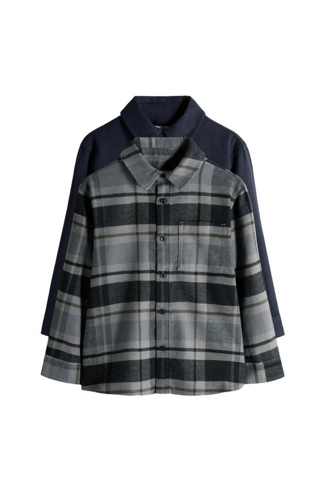 The Set Langarmhemd The Set Flanellhemden im 2er-Pack (2-tlg) von The Set