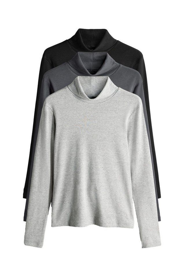 The Set Langarmshirt The Set Langarmshirts mit Rollkragen, 3er-Pack (3-tlg) von The Set