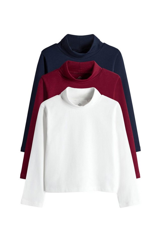 The Set Langarmshirt The Set Langarm-Rollkragenshirts, 3er-Pack (3-tlg) von The Set
