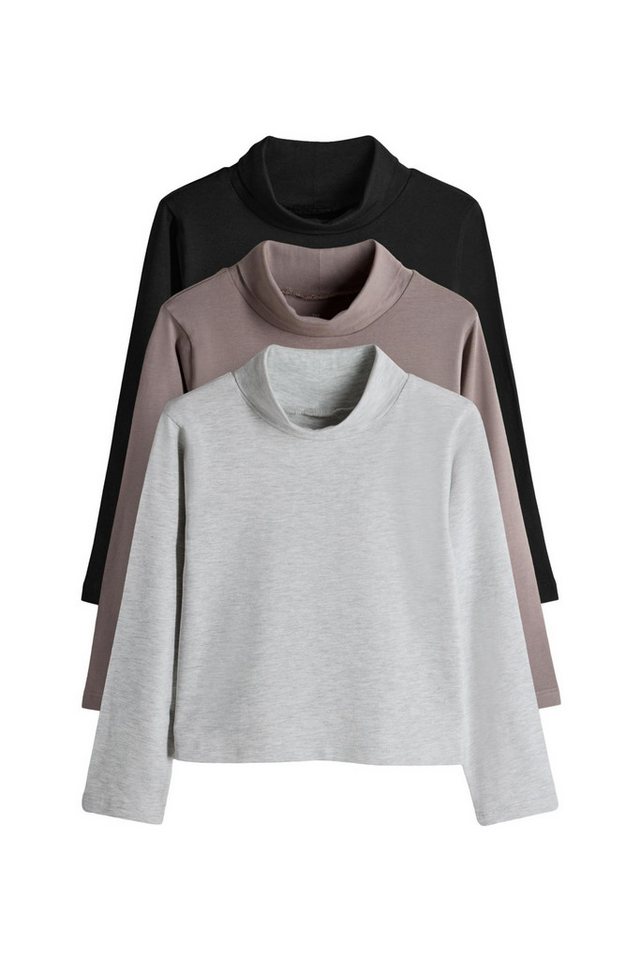The Set Langarmshirt The Set Langarm-Rollkragenshirts, 3er-Pack (3-tlg) von The Set