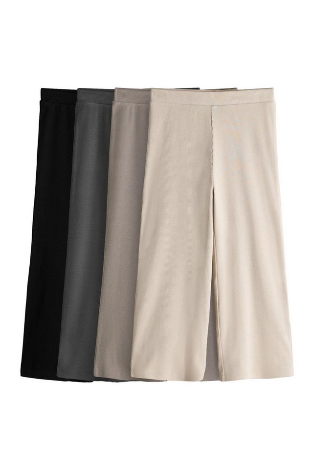 The Set Leggings 4er-Pack The Set gerippte Hosen mit weitem Bein (4-tlg) von The Set
