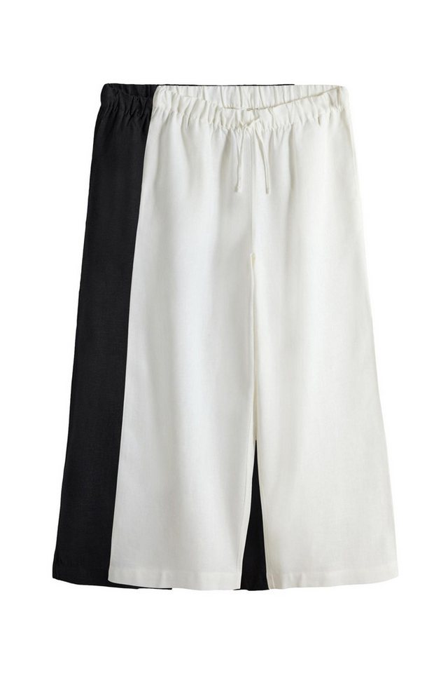 The Set Leinenhose 2er-Pack The Set Hosen mit weitem Bein, Leinenmix (2-tlg) von The Set