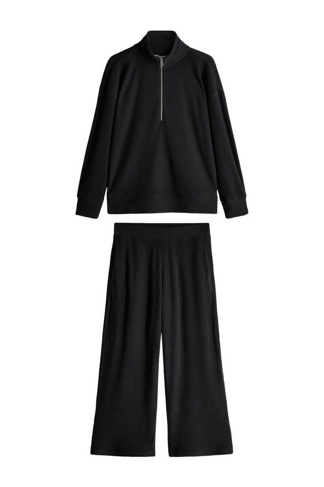 The Set Loungeanzug The Set weiches Sweatshirt + Jogginghose (2 tlg) von The Set