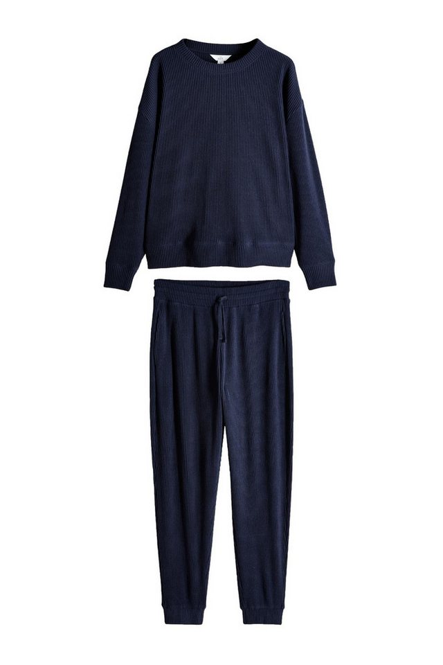 The Set Loungeanzug The Set geripptes Lounge-Set, Sweatshirt + Jogger (2 tlg) von The Set