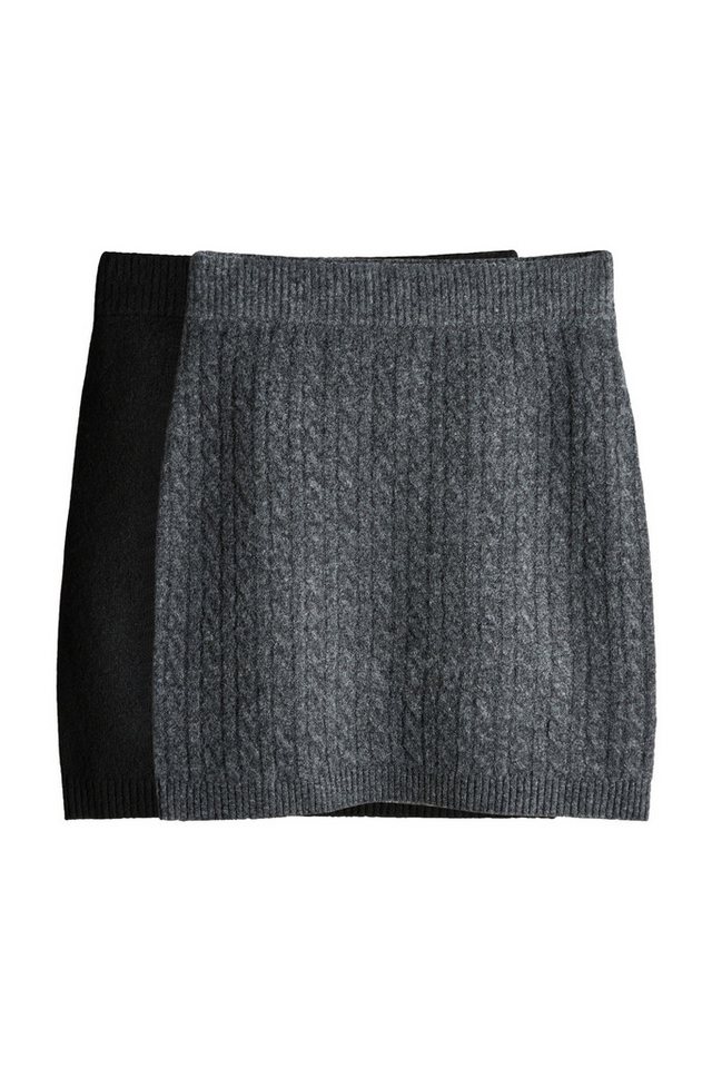 The Set Minirock The Set Mini-Strickröcke mit Wollanteil, 2er-Pack (2-tlg) von The Set