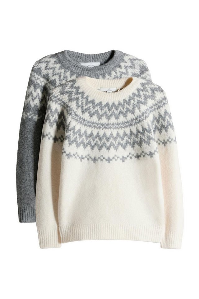 The Set Strickpullover The Set Unisex Kids Fairisle-Pullover, 2er-Pack (2-tlg) von The Set