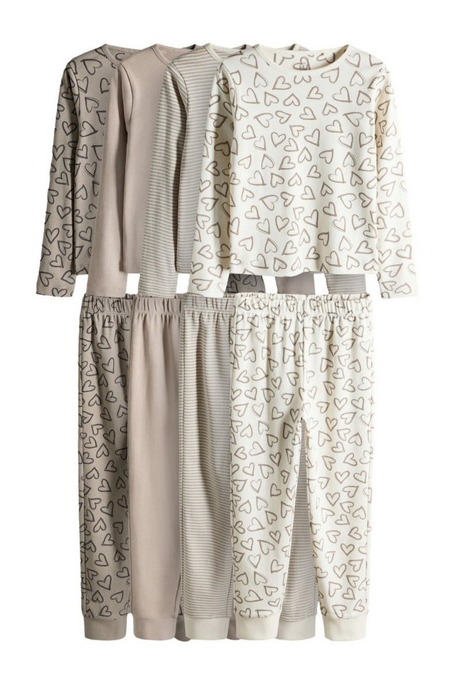 The Set Pyjama 4er-Pack The Set Snuggle Schlafanzüge (8 tlg) von The Set