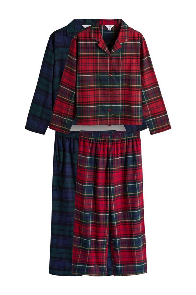 The Set Pyjama The Set Schlafanzüge, karierter Webstoff, 2er-Pack (4 tlg) von The Set