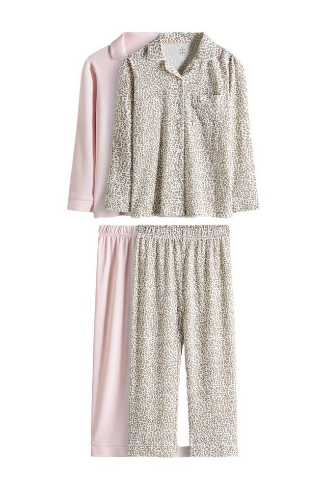 The Set Pyjama The Set Langärmelige Jersey-Schlafanzüge, 2er-Pack (4 tlg) von The Set