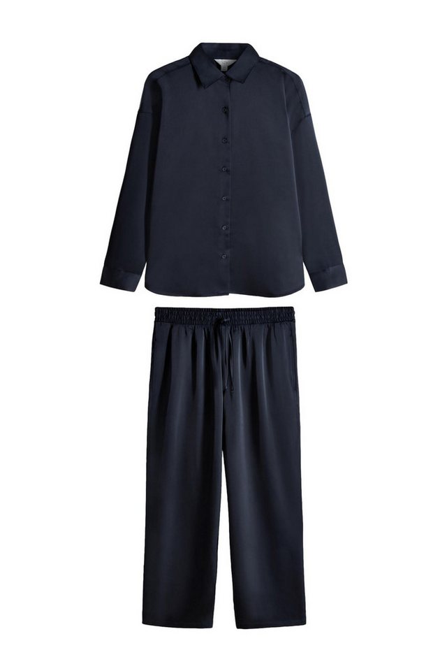 The Set Satinbluse The Set Kombi-Set aus Satinbluse und Hose (2-tlg) von The Set