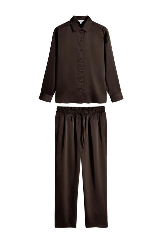 The Set Satinbluse The Set Kombi-Set aus Satinbluse und Hose (2-tlg) von The Set