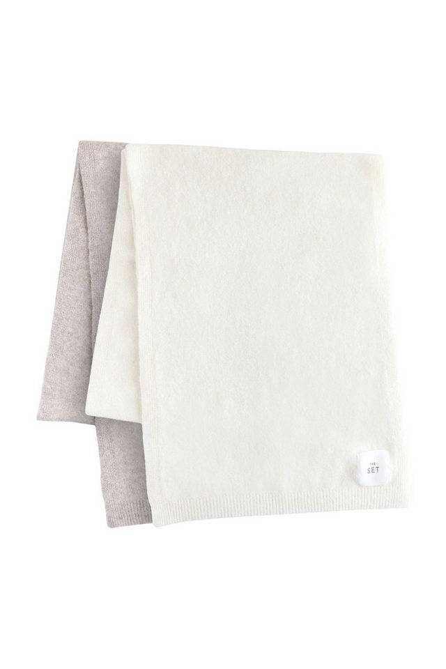 The Set Schal The Set Feinstrick-Schals, 2er-Pack, (2-St) von The Set