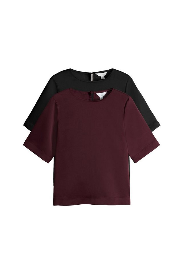 The Set Shirtbluse The Set Satin-Oberteile, 2er-Pack (2-tlg) von The Set