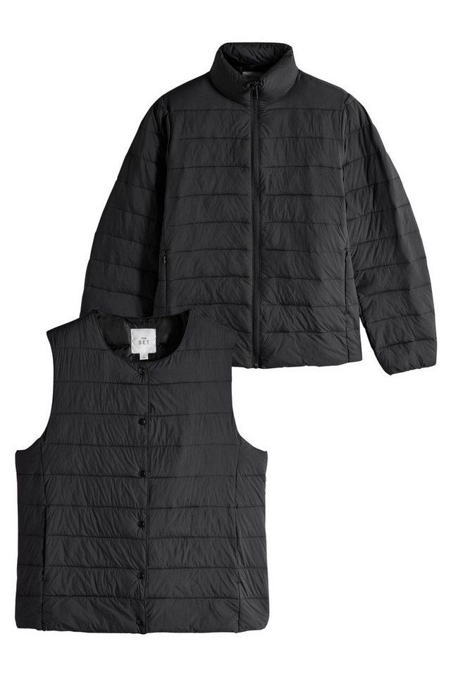 The Set Steppjacke The Set Leichte Steppweste/Steppmantel, 2er-Pack (2-St) von The Set