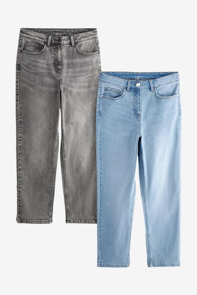 The Set Straight-Jeans 2er-Pack Denim-Jeans mit geradem Bein (2-tlg) von The Set