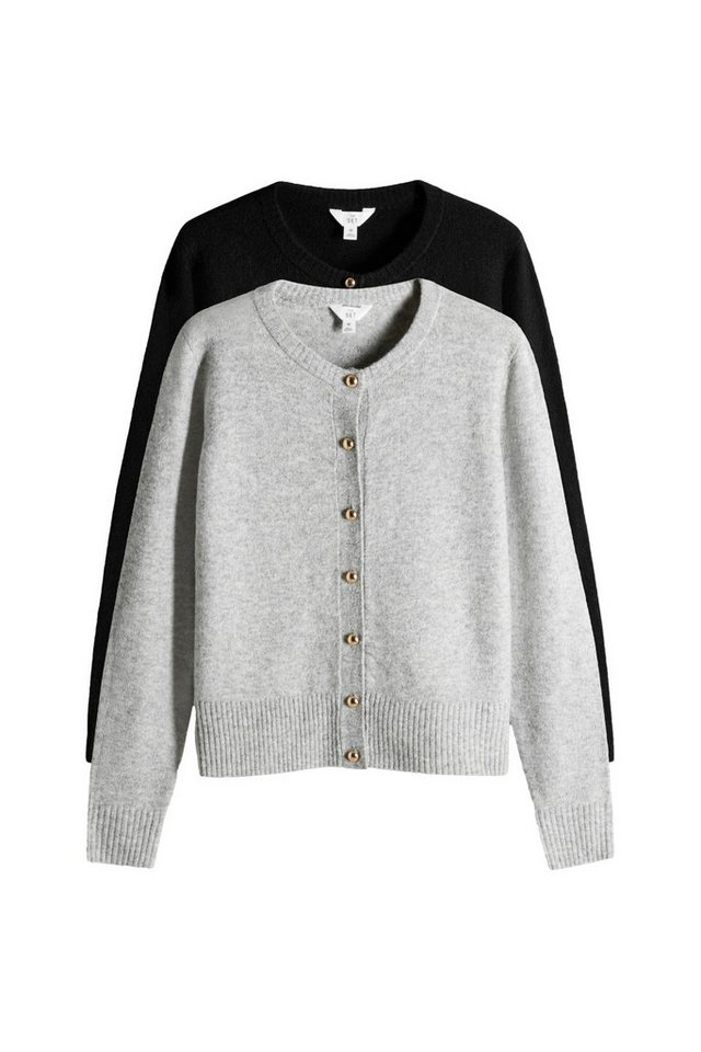 The Set Strickjacke The Set Strickjacken mit Wollanteil, 2er-Pack (2-tlg) von The Set