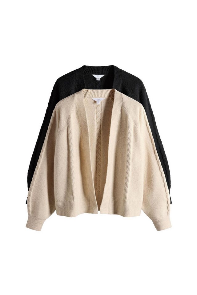 The Set Strickjacke The Set Strickjacken mit Zopfmuster, 2er-Pack (2-tlg) von The Set