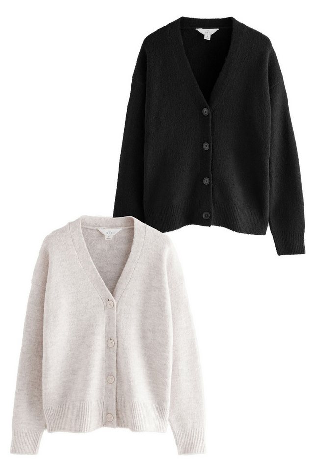 The Set Strickjacke The Set kastige Relaxed Fit Cardigans, 2er-Pack (2-tlg) von The Set