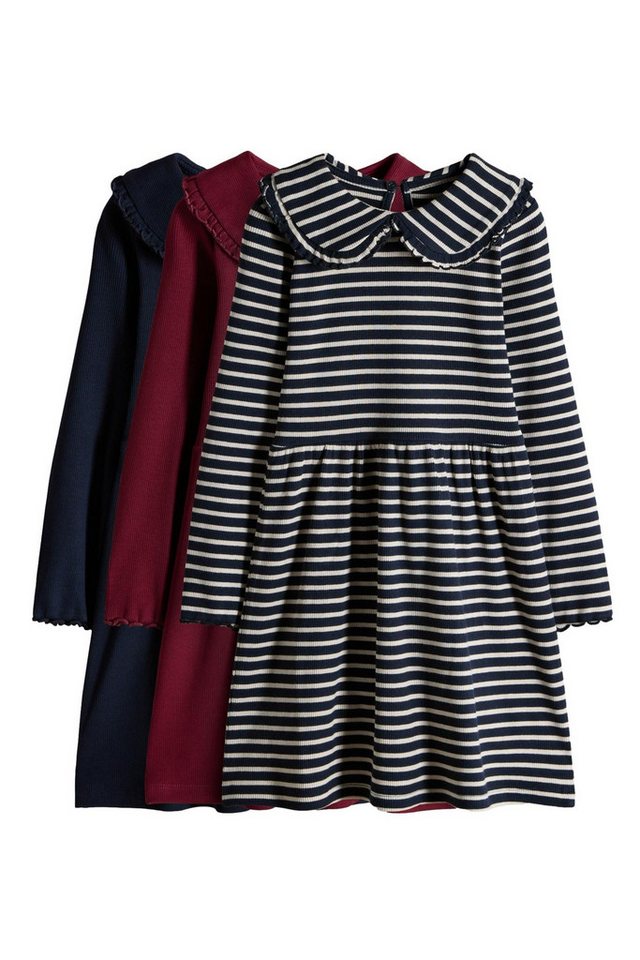The Set Strickkleid The Set Langarmkleider mit Kragen, 3er-Pack (3-tlg) von The Set