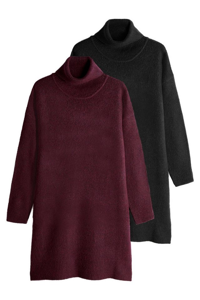 The Set Strickkleid The Set Rollkragen-Strickkleider, 2er-Pack (2-tlg) von The Set