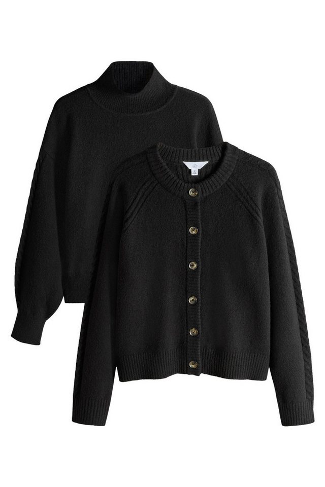 The Set Strickpullover The Set Pullover/Strickjacke, 2er-Pack (2-tlg) von The Set