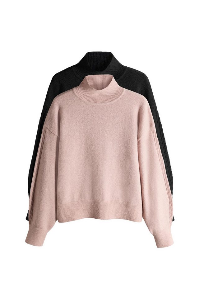 The Set Strickpullover The Set Pullover mit Zopfmuster, 2er-Pack (2-tlg) von The Set