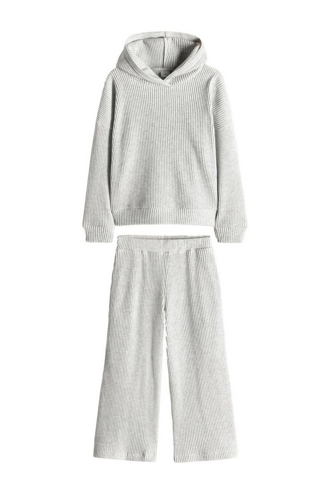 The Set Sweatanzug The Set Hoodie und Jogginghose mit weitem Bein (2-tlg) von The Set