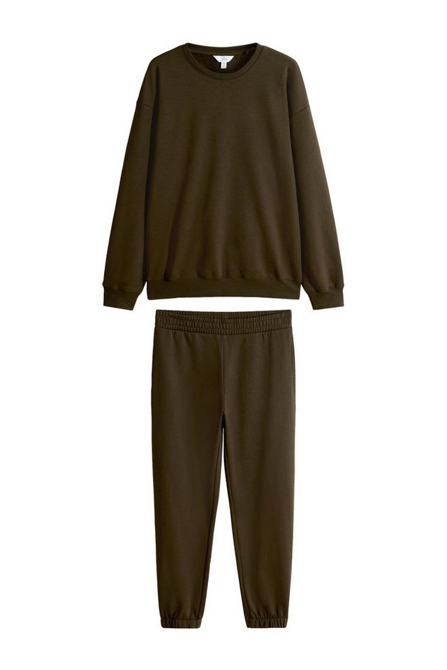 The Set Sweatanzug The Set Jogginghose und Sweatshirt mit Bündchen (2-tlg) von The Set