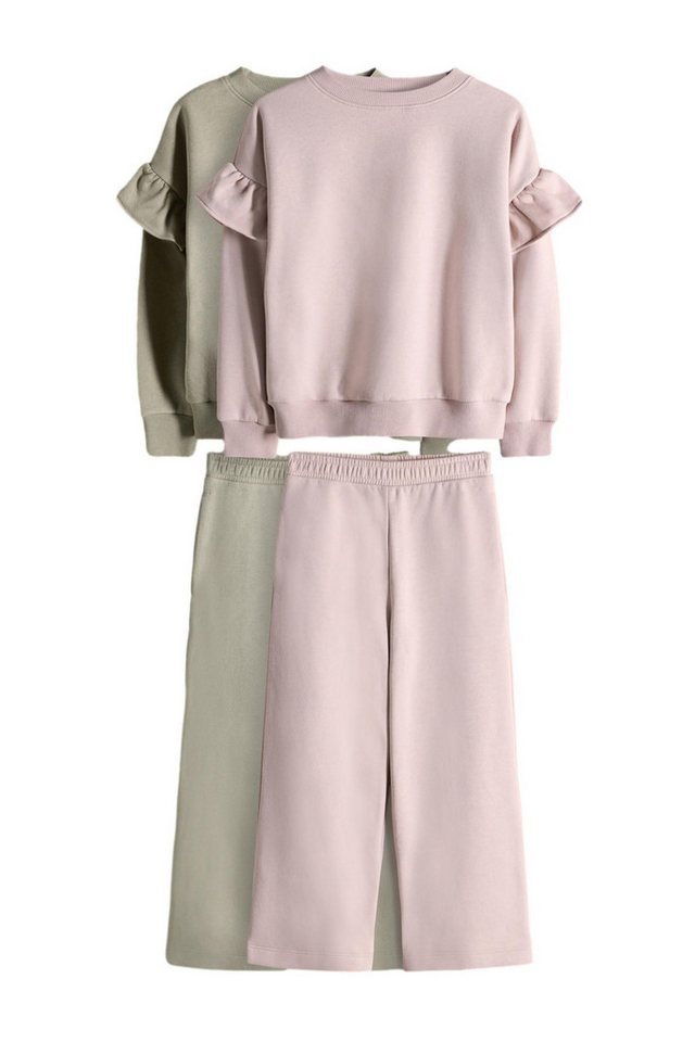 The Set Sweatanzug The Set Relaxed Fit Sweatshirts und Jogginghose (4-tlg) von The Set