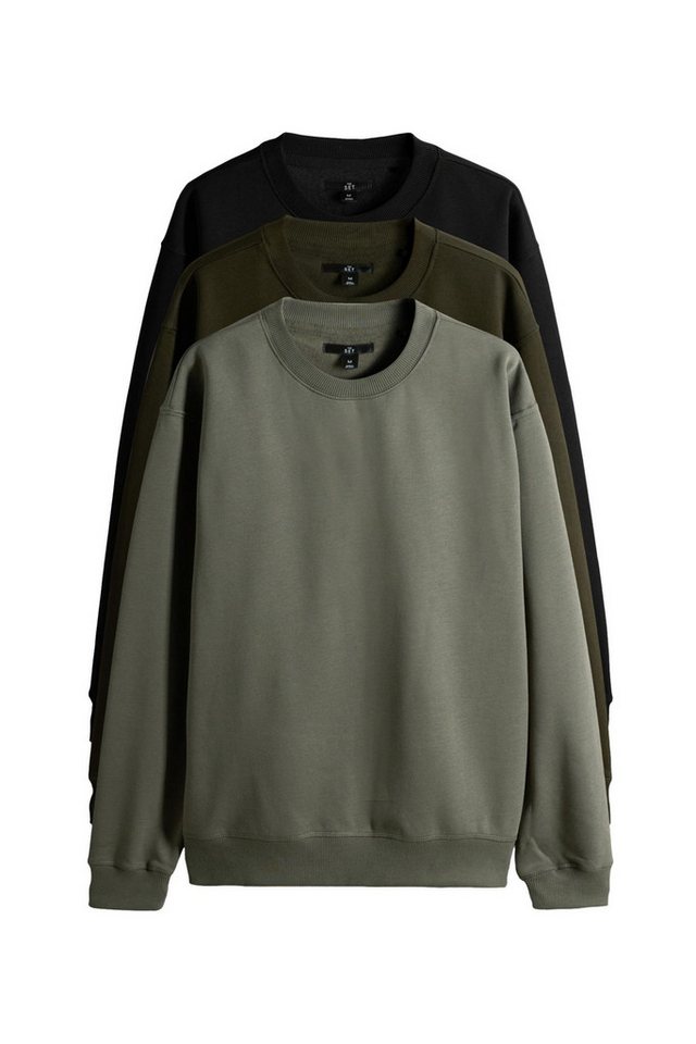 The Set Sweater 3er-Pack The Set Rundhals-Sweatshirts (3-tlg) von The Set