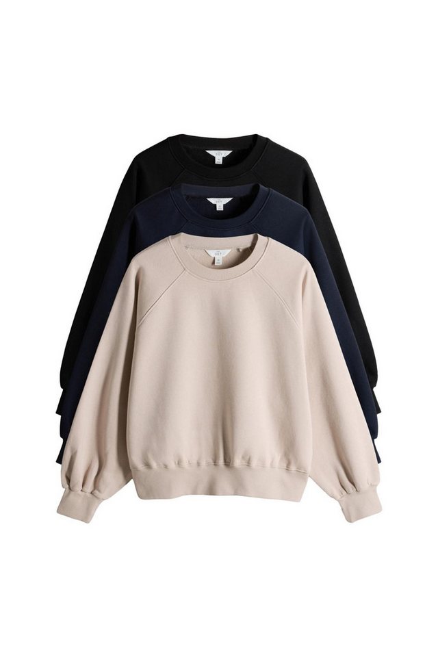 The Set Sweater The Set Raglan-Sweatshirts, 3er-Pack (3-tlg) von The Set
