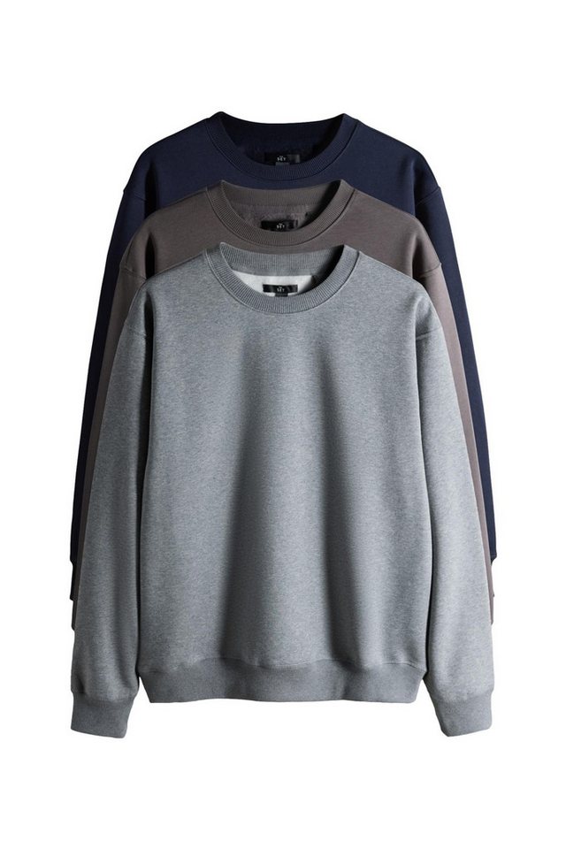 The Set Sweater The Set Rundhals-Sweatshirts, 3er-Pack (3-tlg) von The Set