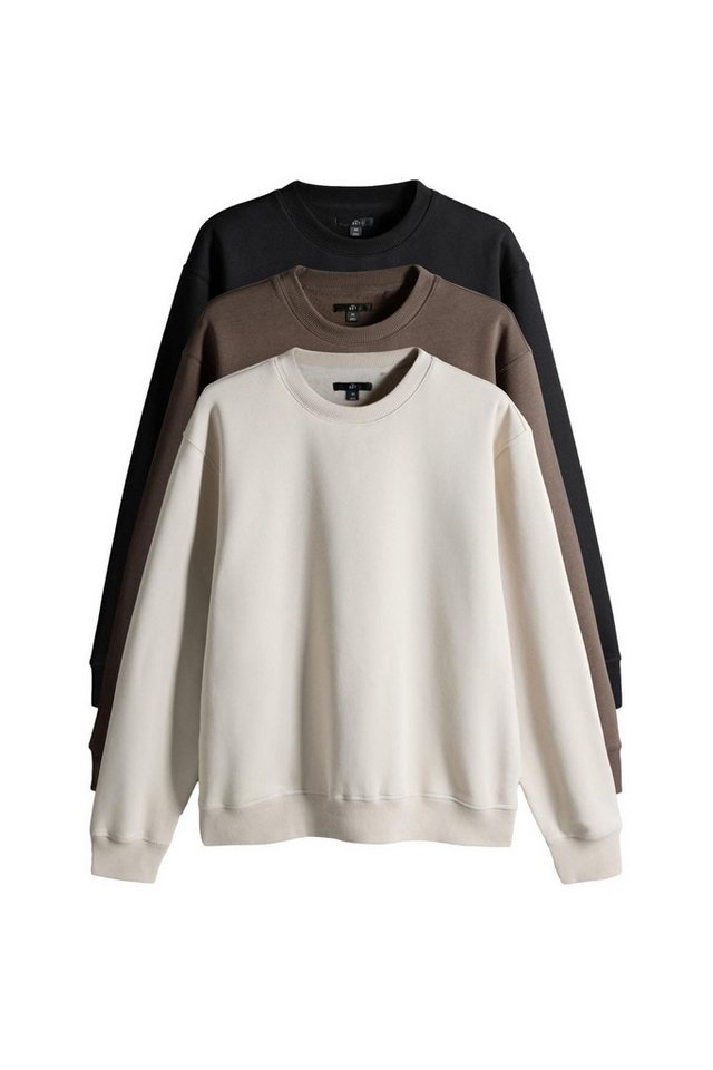 The Set Sweater The Set Rundhals-Sweatshirts, 3er-Pack (3-tlg) von The Set