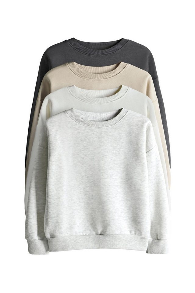 The Set Sweater The Set Rundhals-Sweatshirts aus Jersey 4er-Pack (4-tlg) von The Set