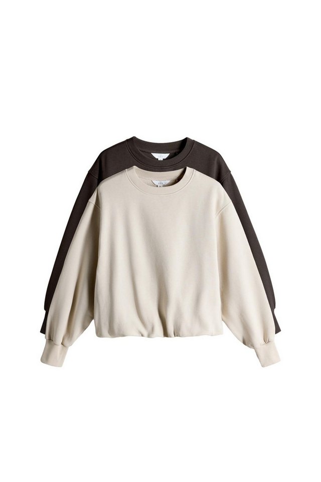 The Set Sweater The Set Sweatshirts mit Ballonsaum, 2er-Pack (2-tlg) von The Set