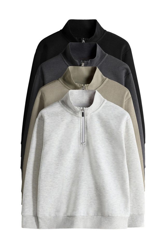 The Set Sweater The Set Sweatshirts mit RV-Kragen, 4er-Pack (4-tlg) von The Set