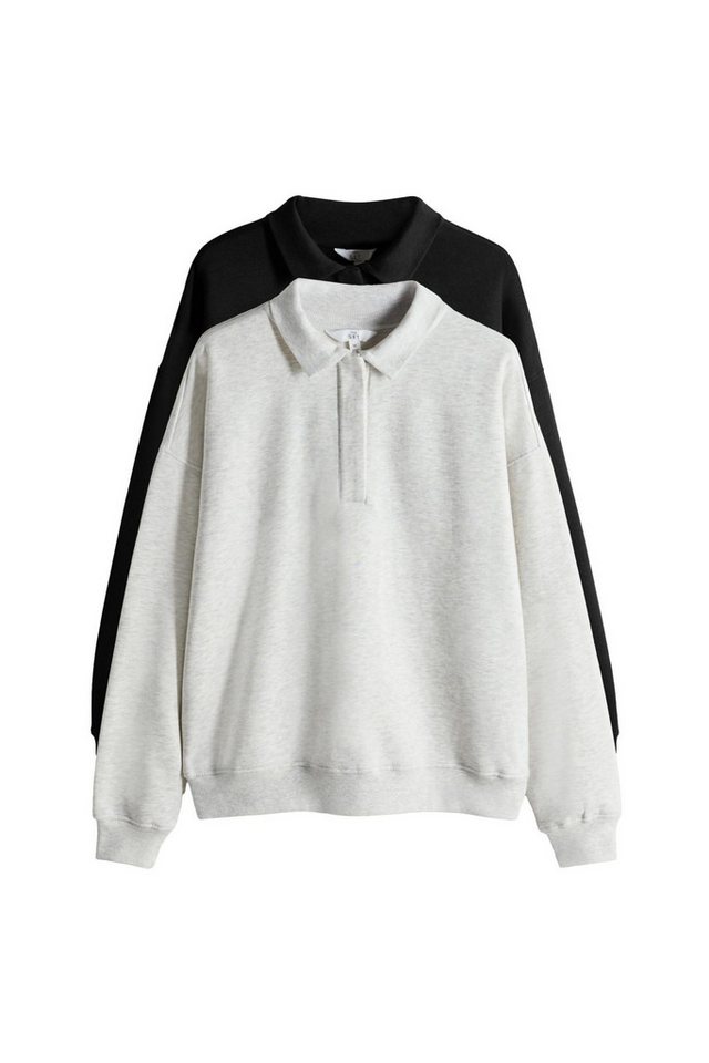 The Set Sweater The Set Sweatshirts mit Rugbykragen, 2er-Pack (2-tlg) von The Set