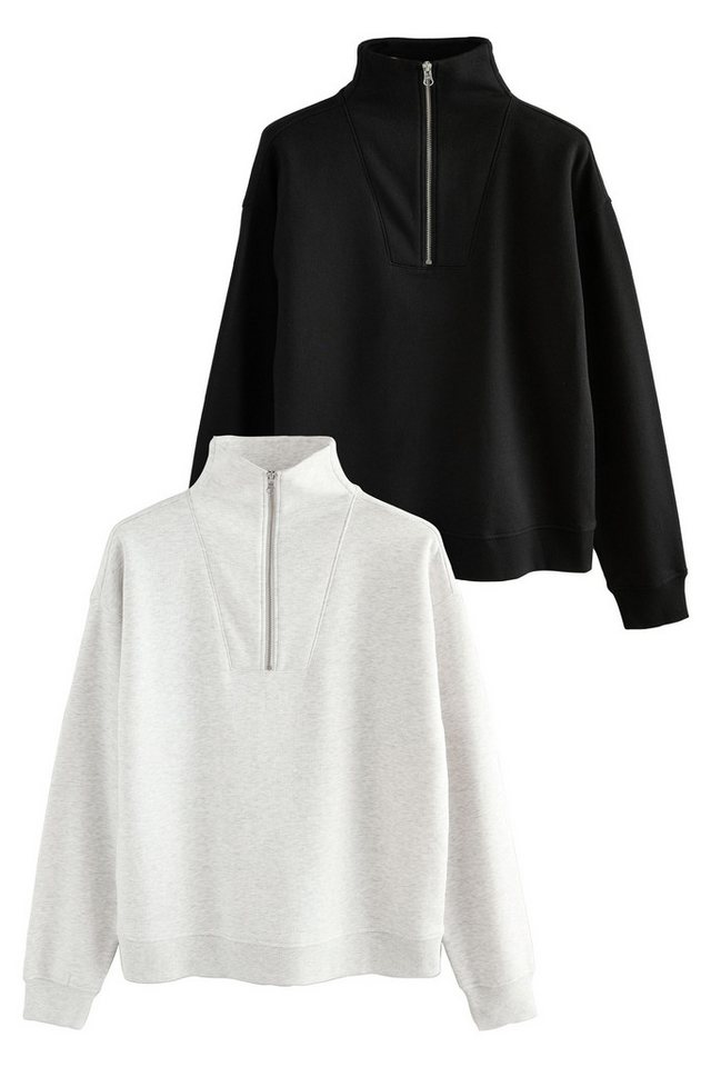 The Set Sweater The Set Troyer aus Sweatstoff, 2er-Pack (2-tlg) von The Set