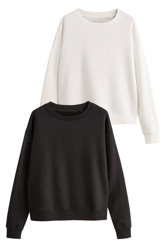 The Set Sweatshirt 2er-Pack Sweatshirts mit Rundhalsausschnitt (2-tlg) von The Set