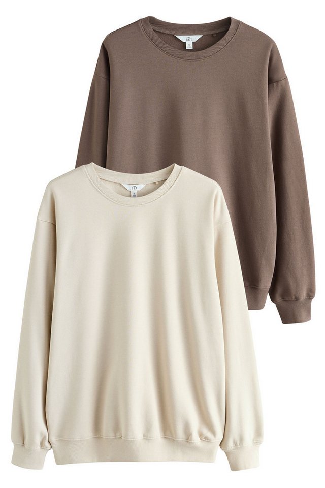 The Set Sweatshirt The Set Oversized Fit Sweatshirts, 2er-Pack (2-tlg) von The Set